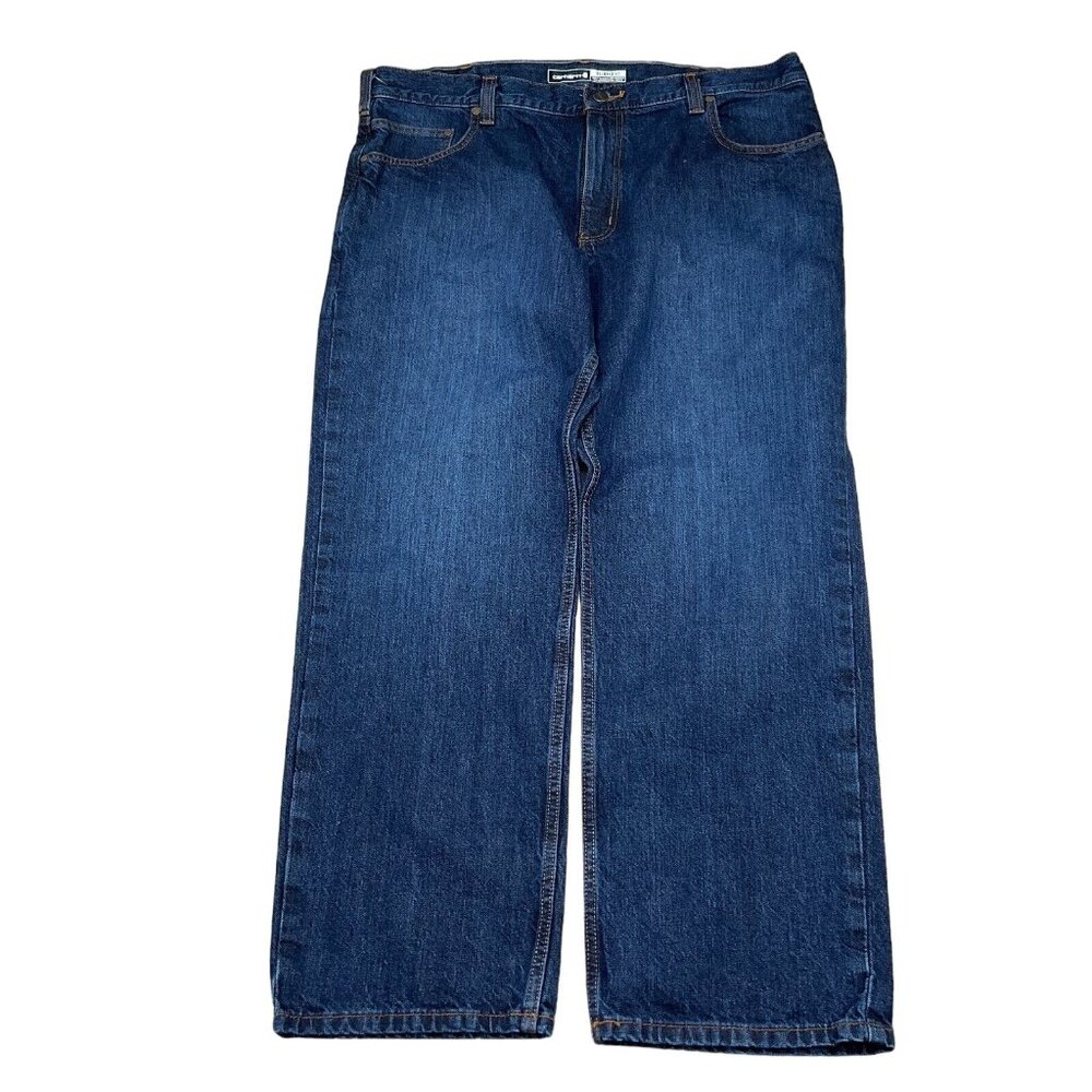 Carhartt Jeans Men 40Wx30L Blue Relaxed Fit Straight Leg BD5119-M Cotton NWT